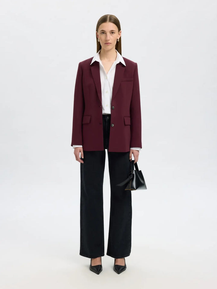 Blazer doppiopetto con tasche a patta