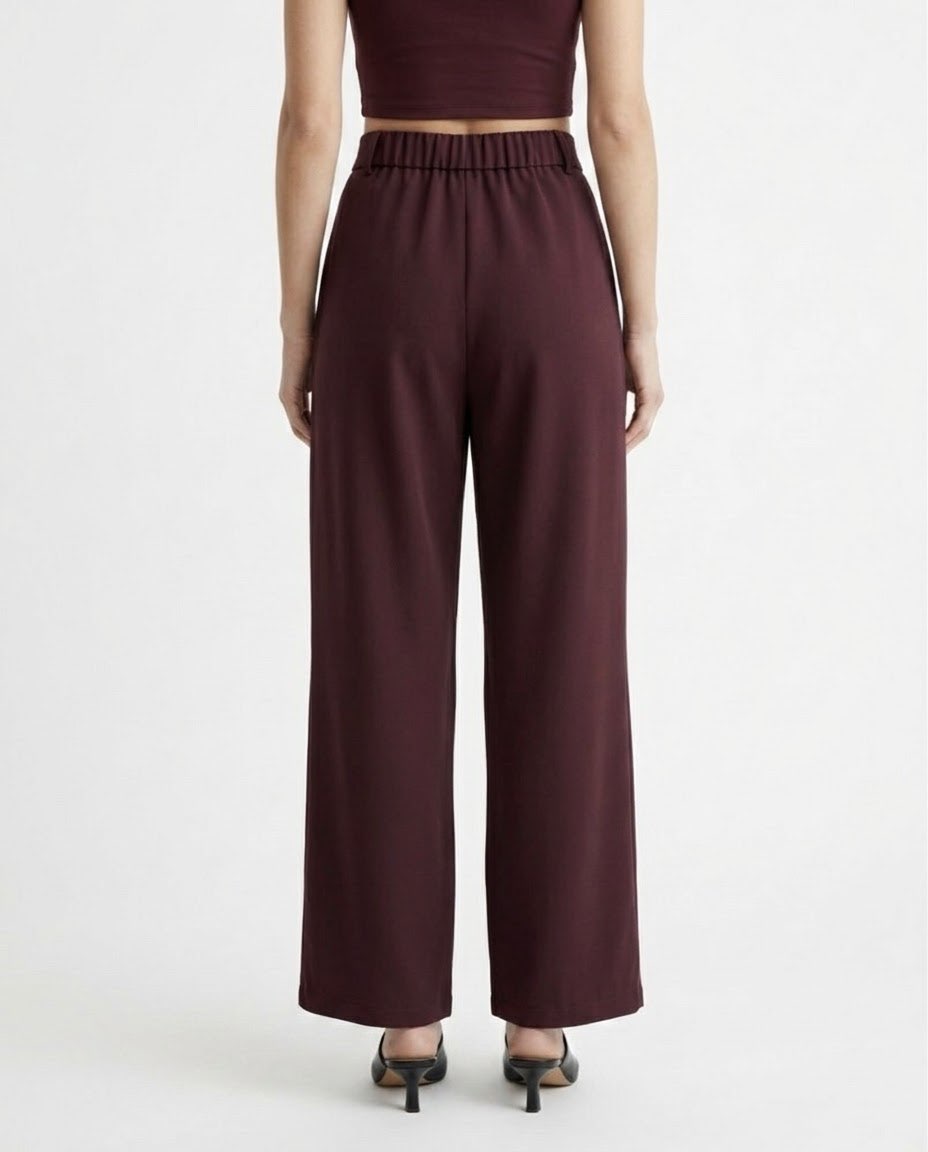 Pantalone palazzo con cintura H2O Italia Amarone
