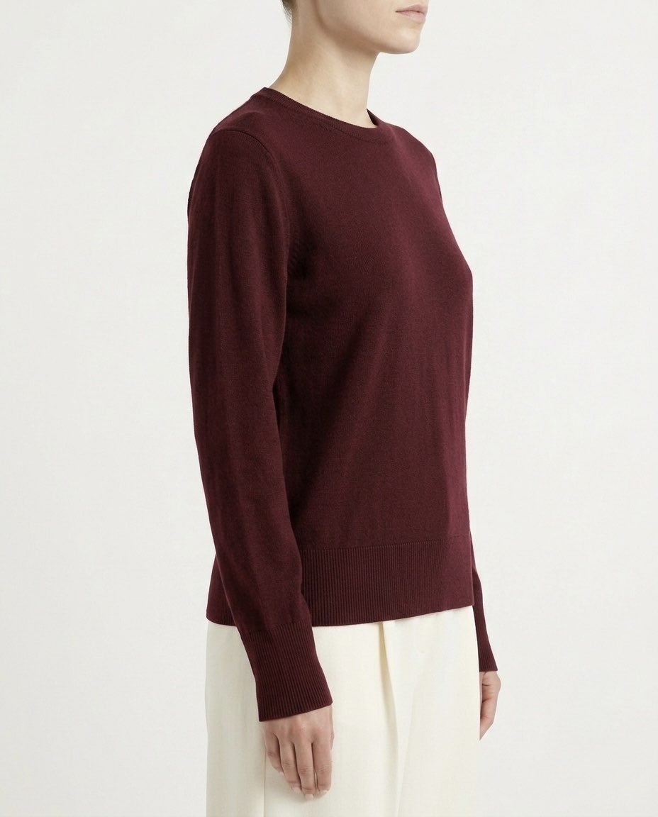Selected Femme Maglia girocollo in 100% lana Merino