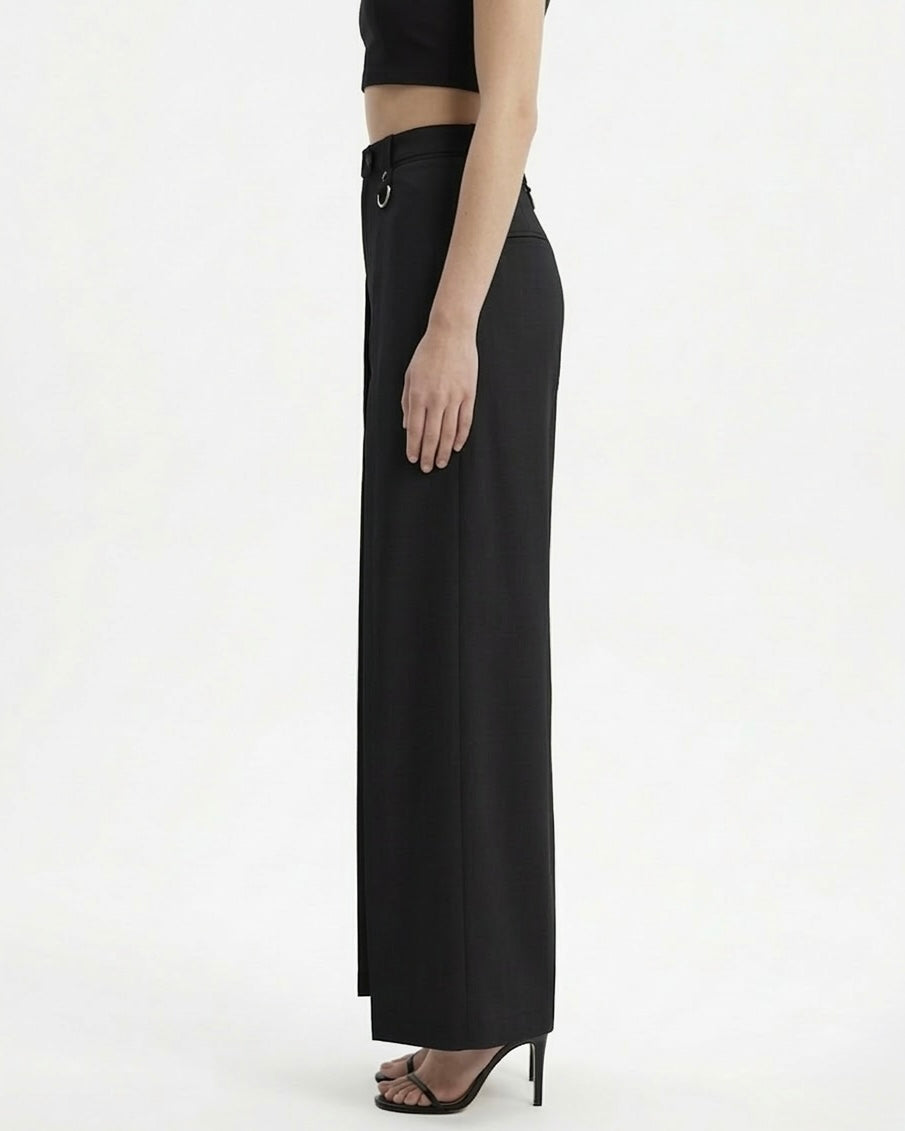 Pantalone palazzo con pinces