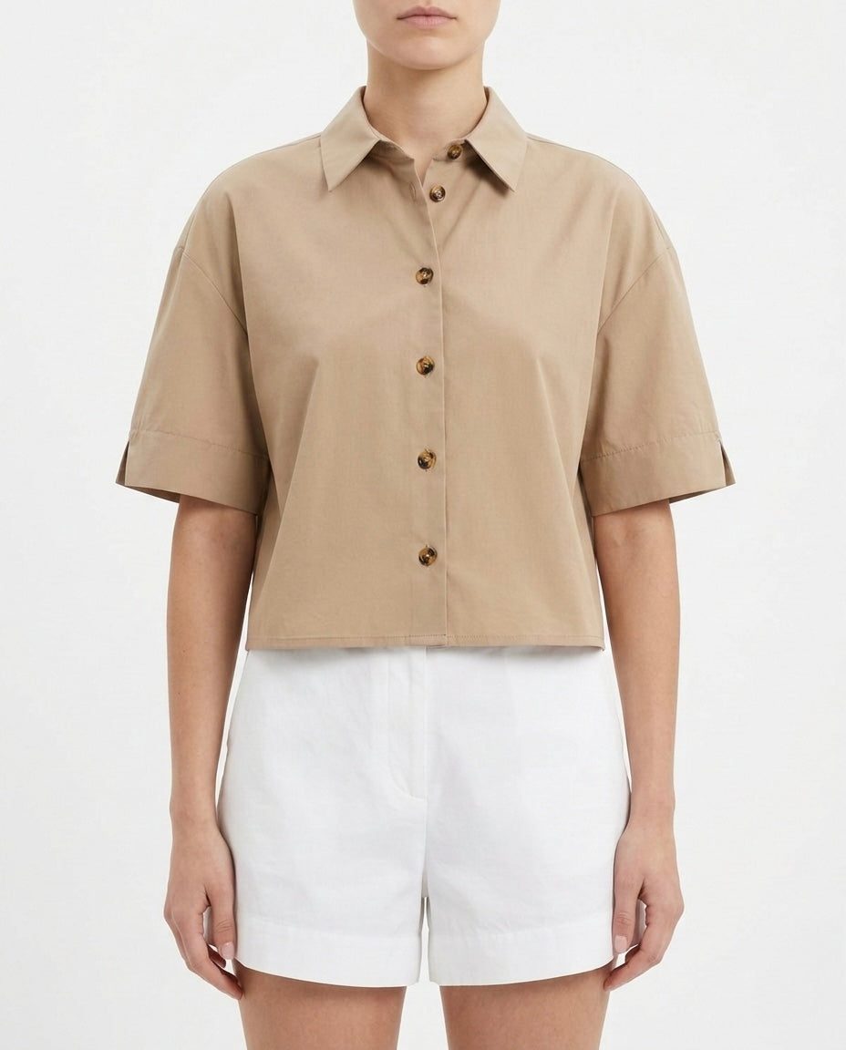 Camicia corta a maniche corte