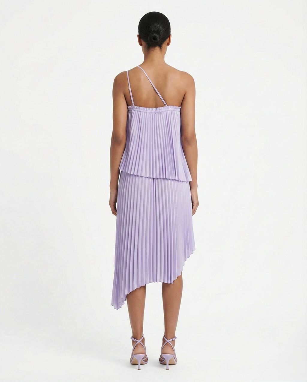 Abito bretella plisse