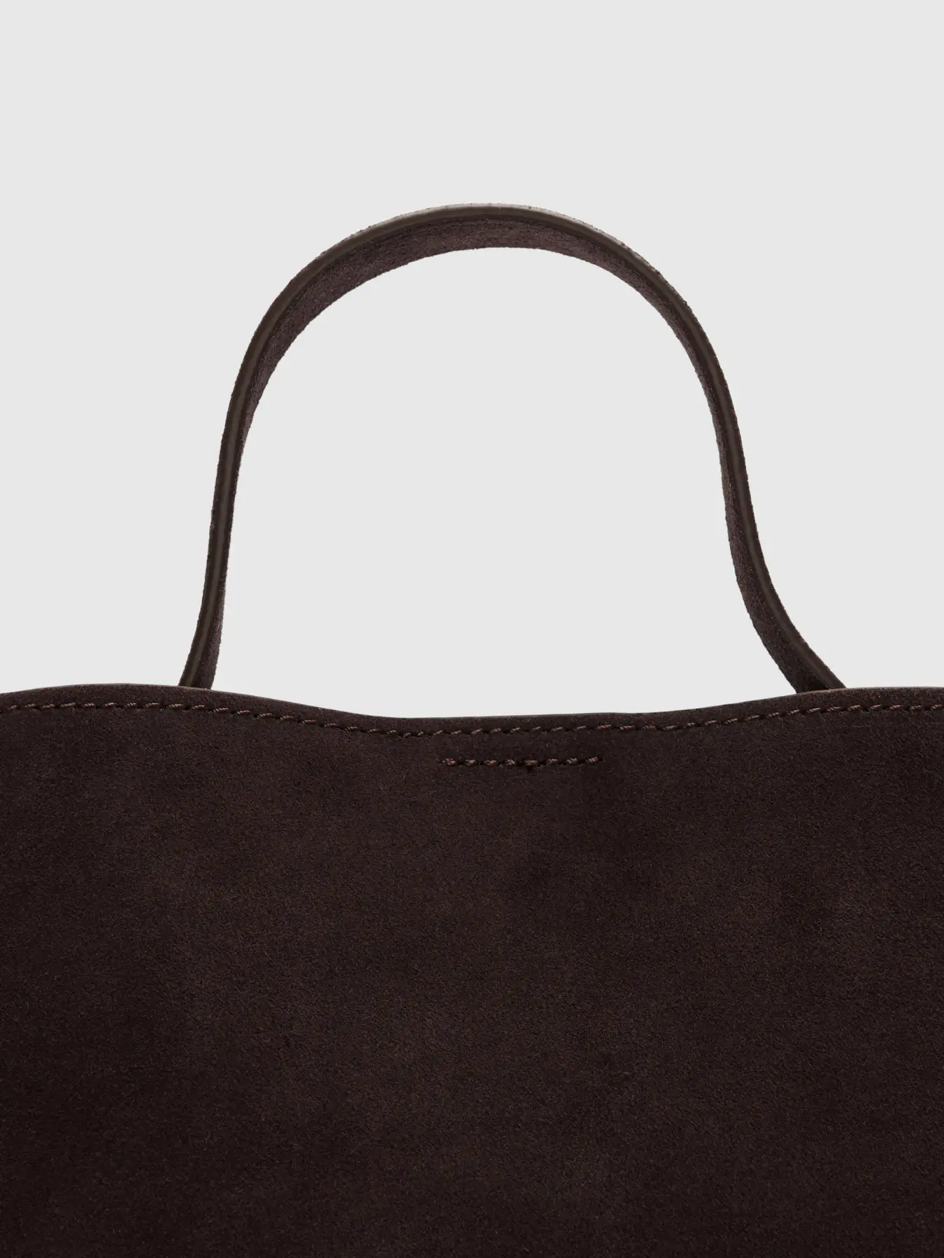 Selected Femme Borsa mini in pelle scamosciata Testa di moro