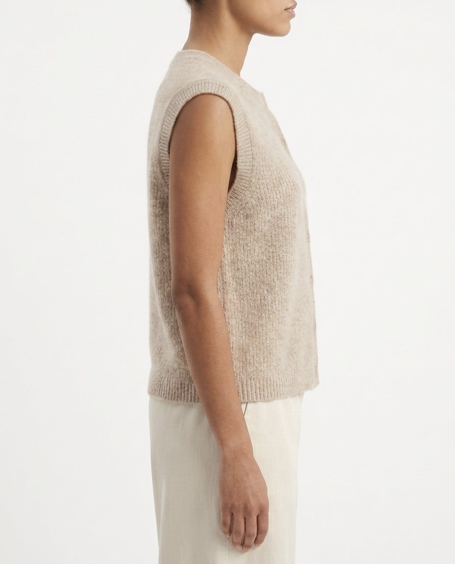 Gilet Selected Femme in misto lana e alpaca