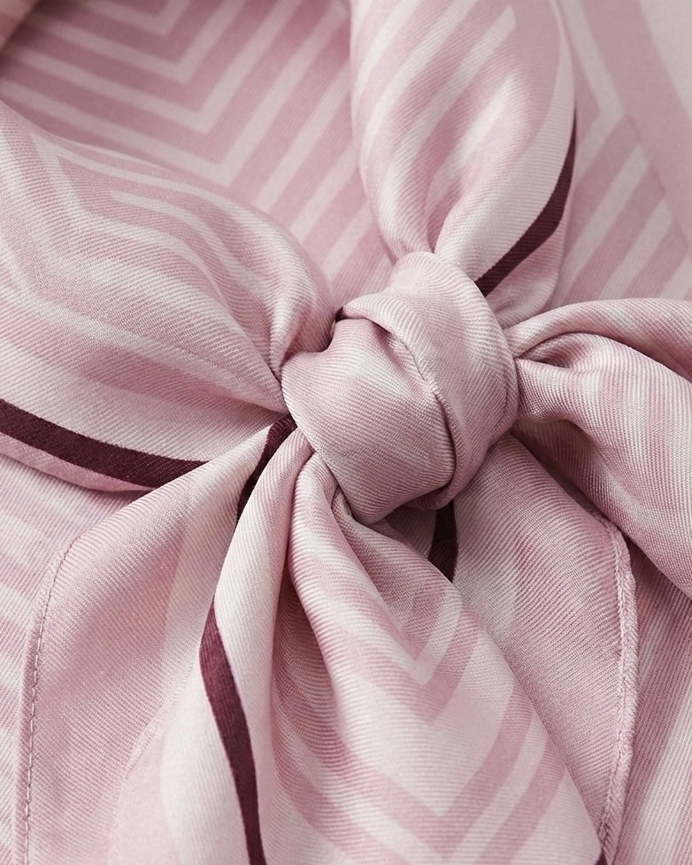 Foulard quadrato fantasia geometrica