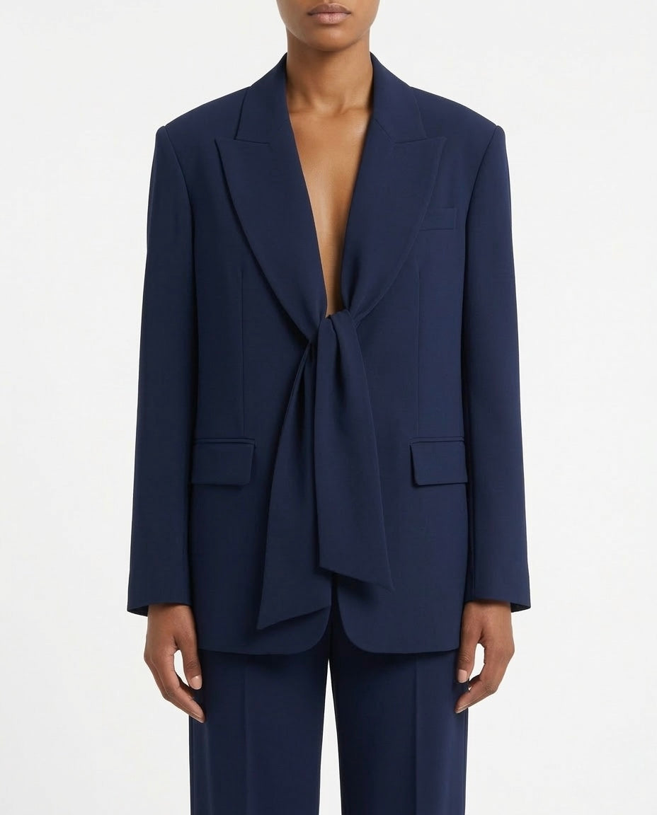 Blazer con cintura in vita