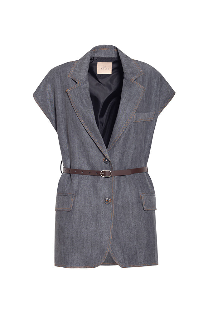 Gilet Blazer in Tencel