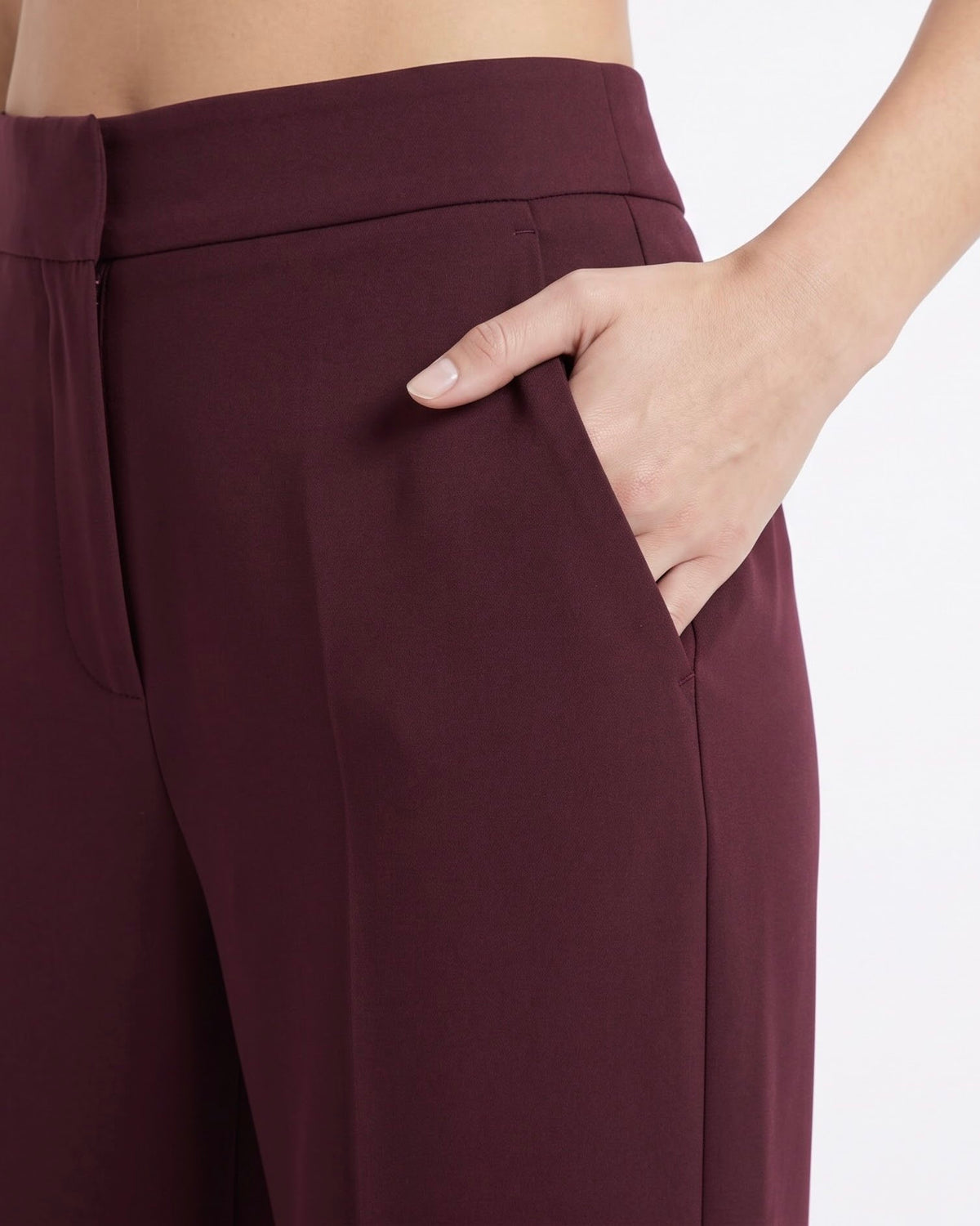 Pantalone Sartoriale Isabelle Blanche Basic Fit