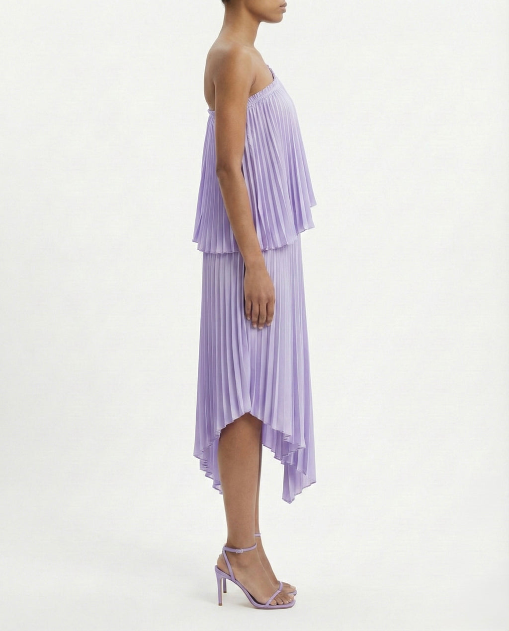 Abito bretella plisse