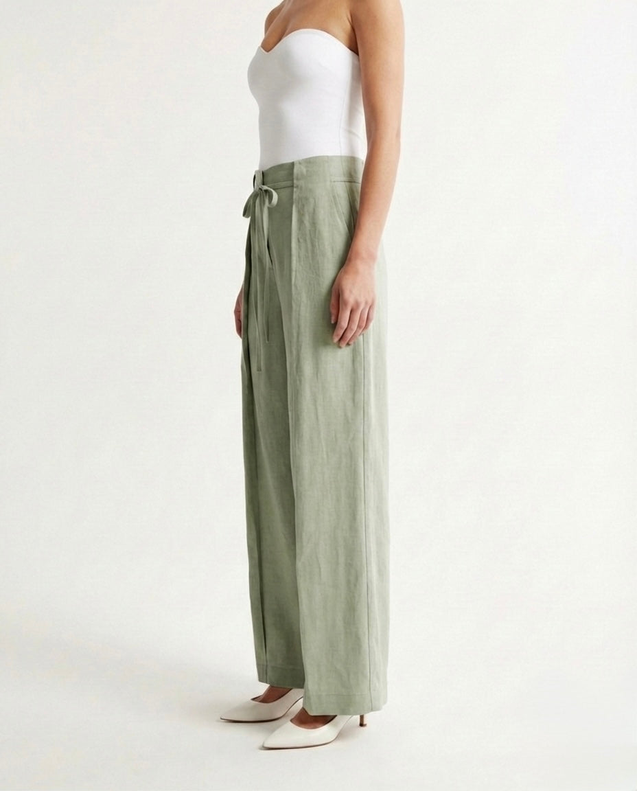 Pantalone in lino morbido