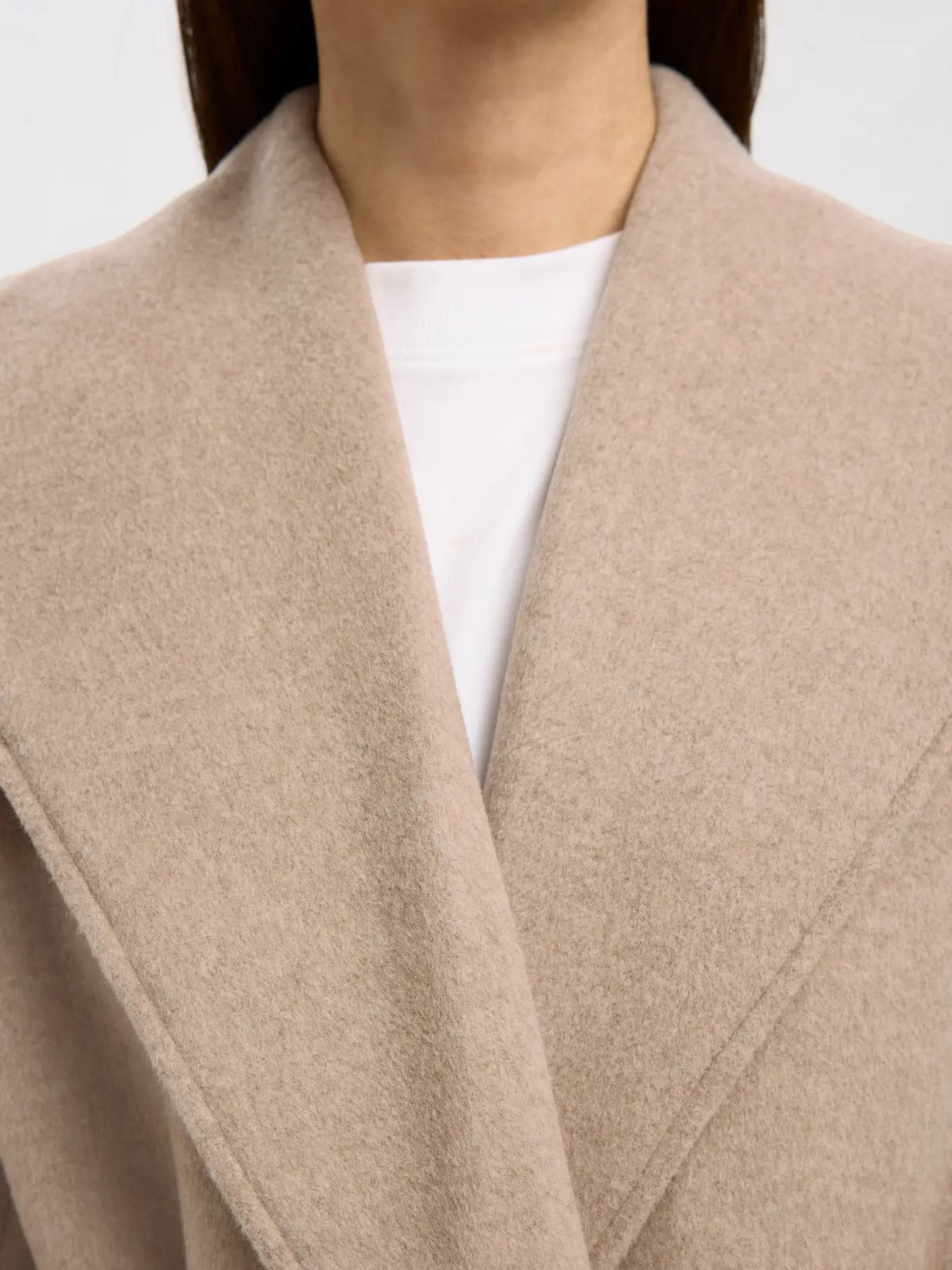 Cappotto lungo in lana