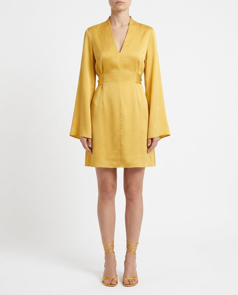 Abito corto con scollo a V