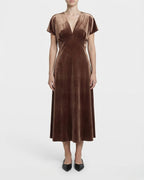 Abito lungo in velluto elegante