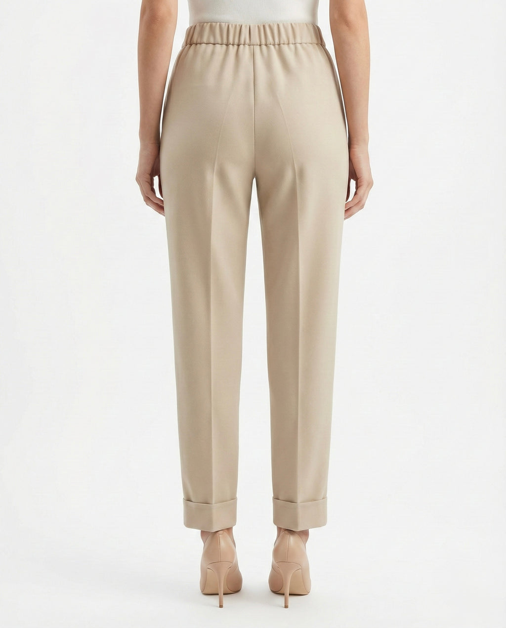 Pantaloni con risvolto