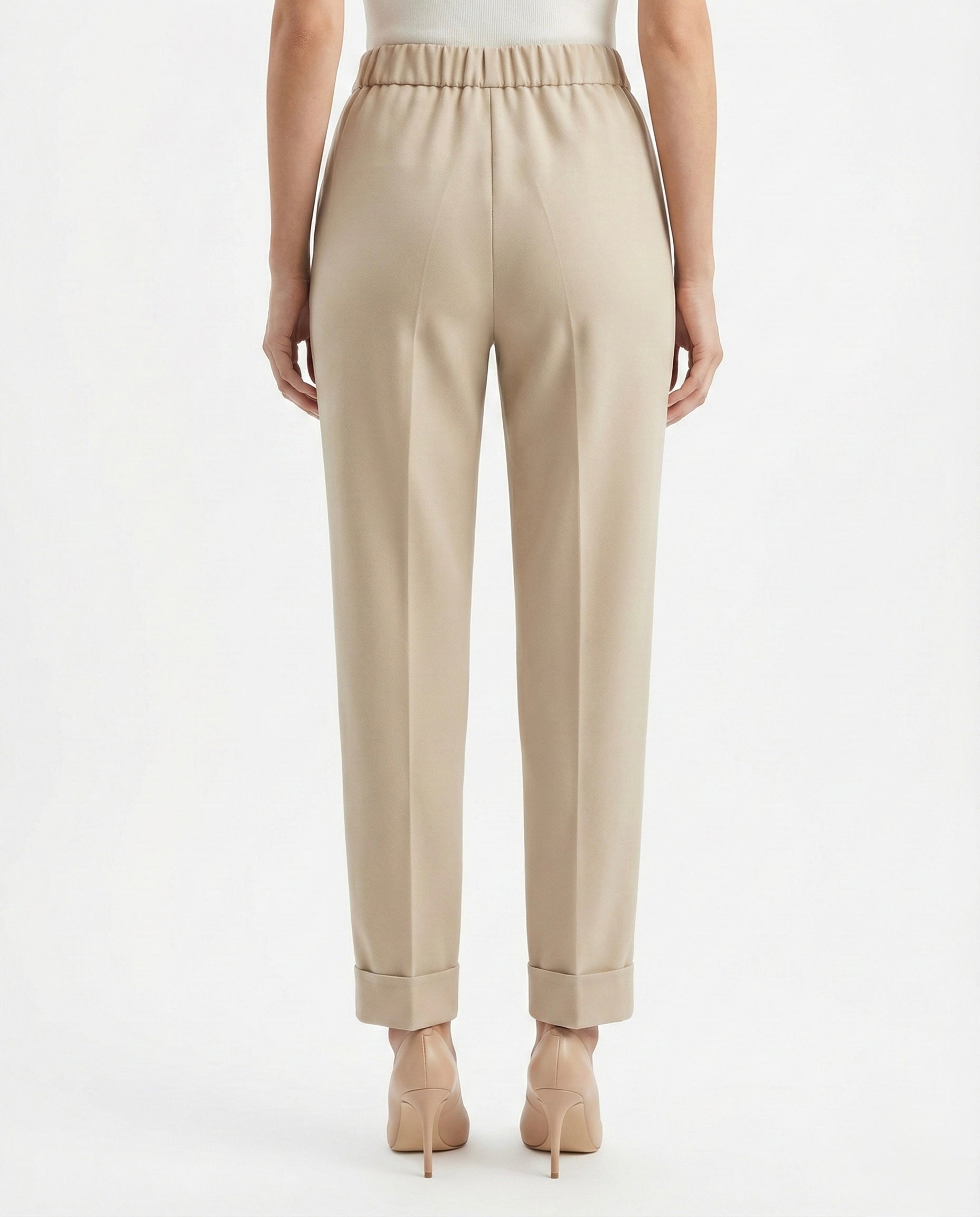 Pantaloni con risvolto