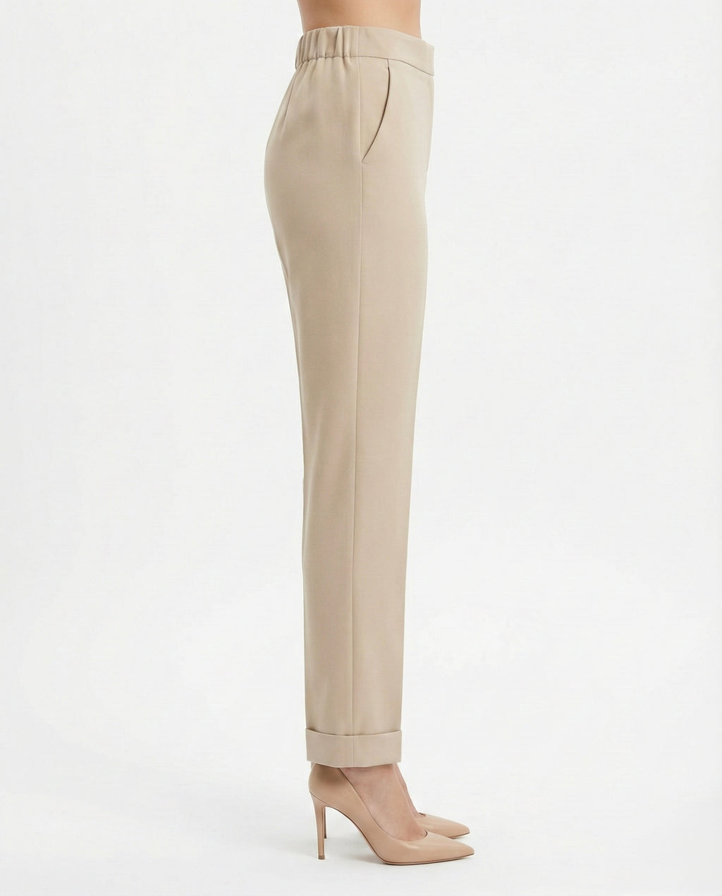 Pantaloni con risvolto