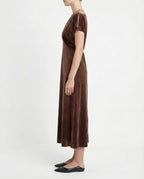 Abito lungo in velluto elegante