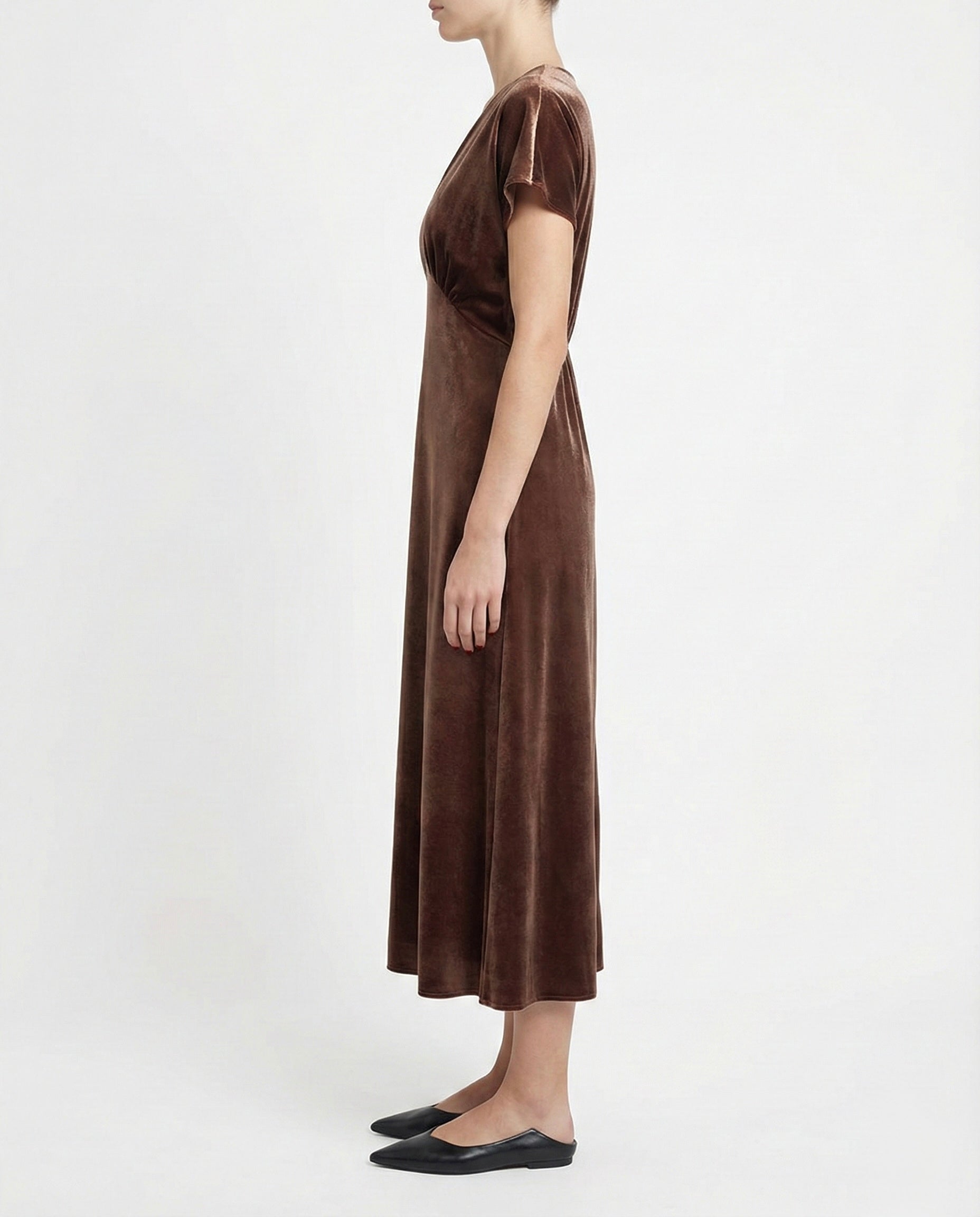 Abito lungo in velluto elegante
