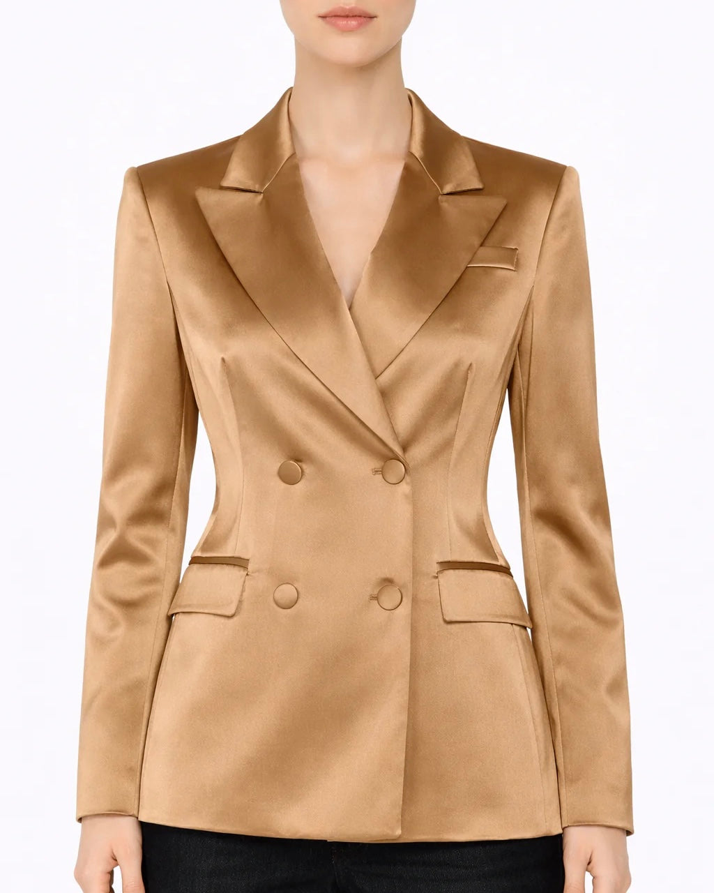 Blazer doppiopetto in raso