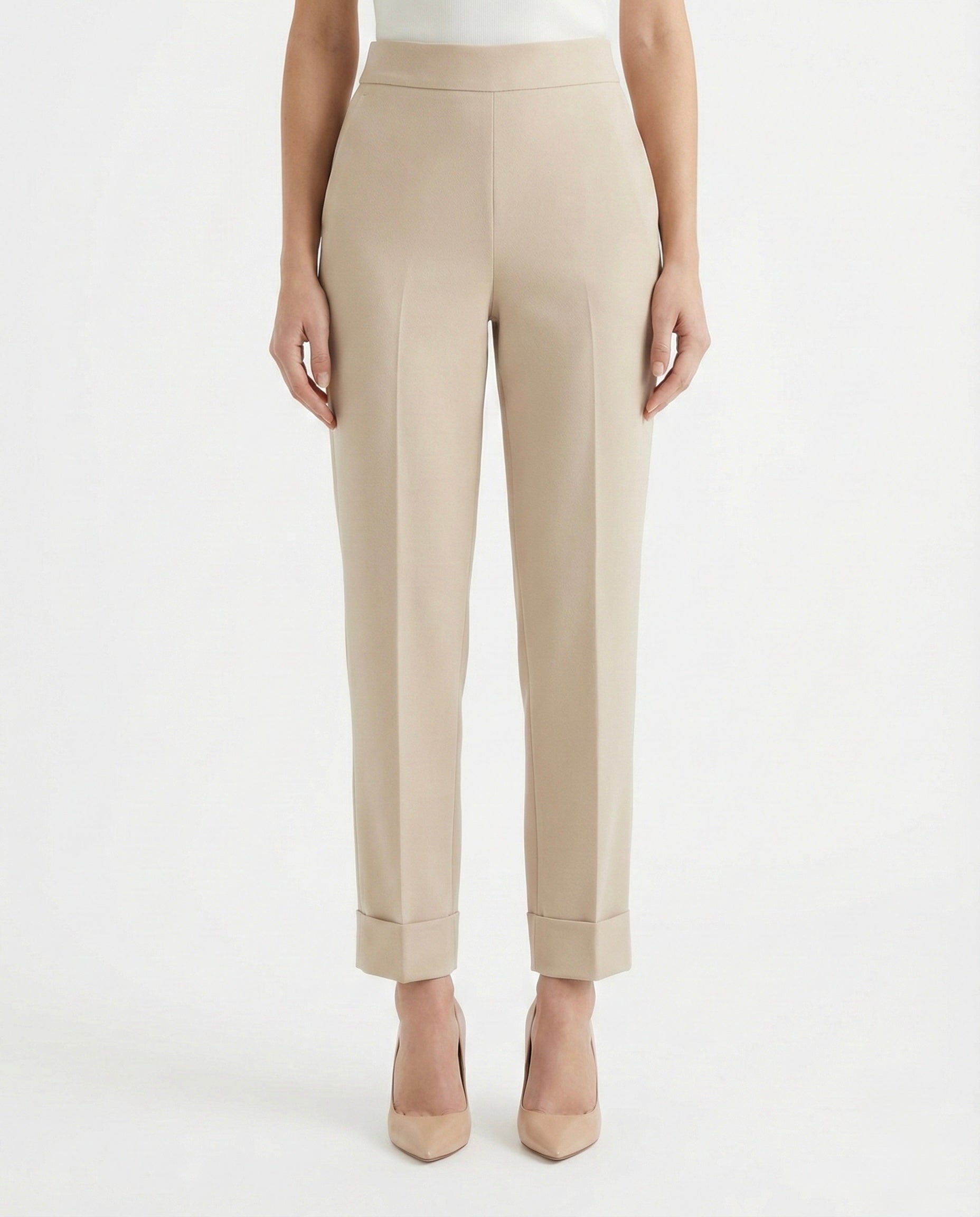 Pantaloni con risvolto