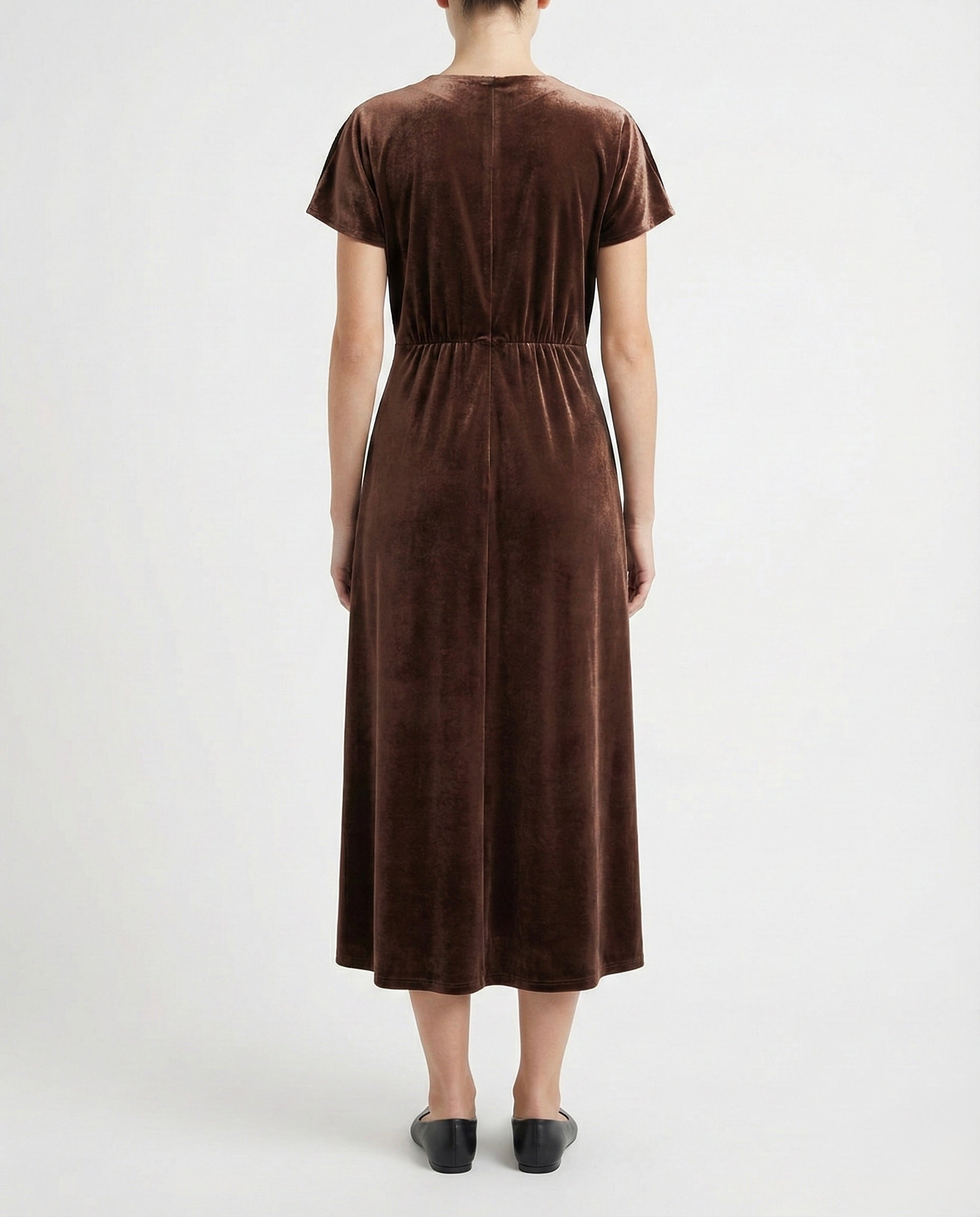 Abito lungo in velluto elegante