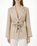 Blazer con cintura in vita
