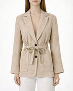Blazer con cintura in vita