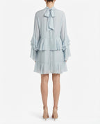 Abito corto con balze