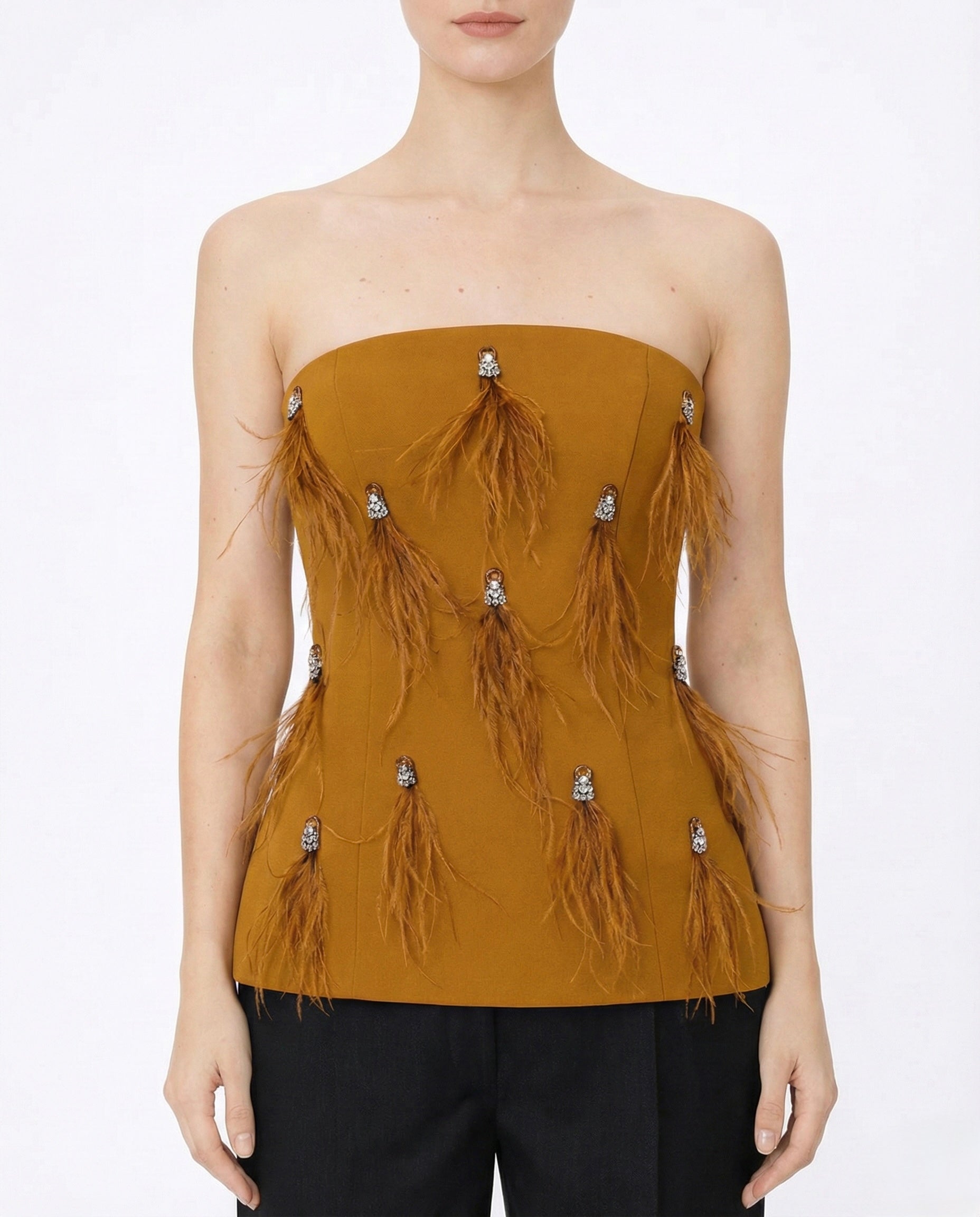 Bustier con dettagli applicati