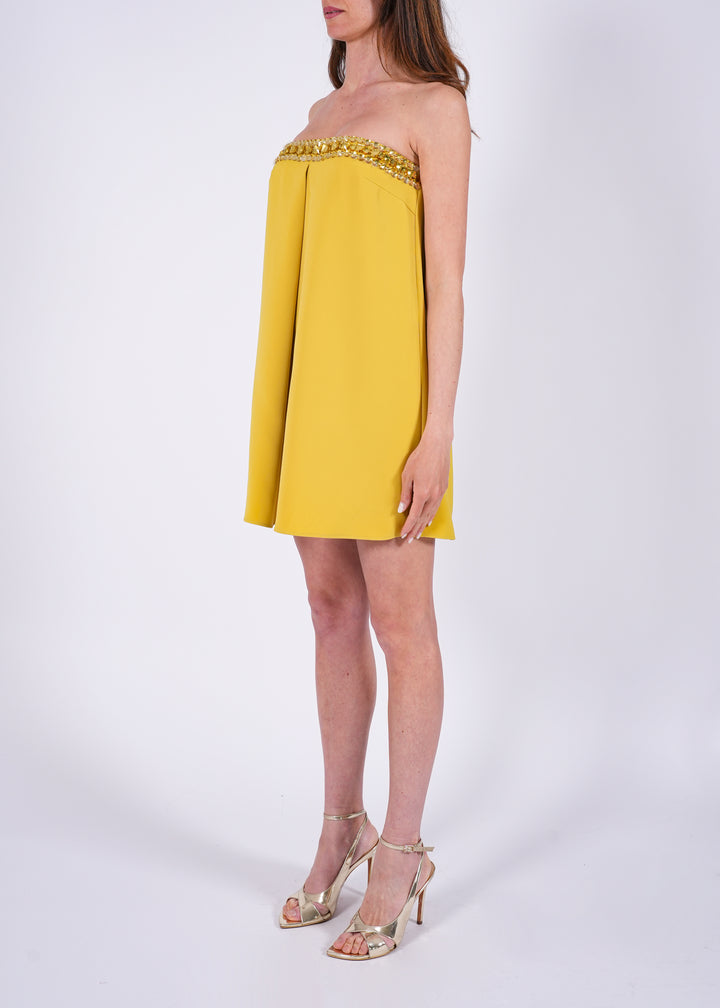 Vestito senza spalline