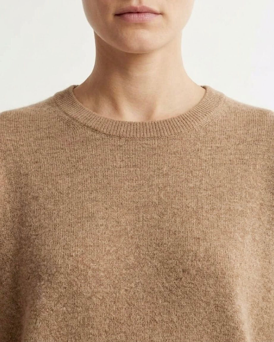Maglia H2O Italia in Lana e Cashmere Beige, Grigio Scuro e Cammello