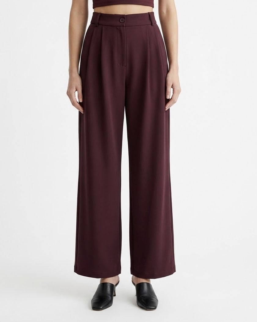 Pantalone palazzo con cintura H2O Italia Amarone