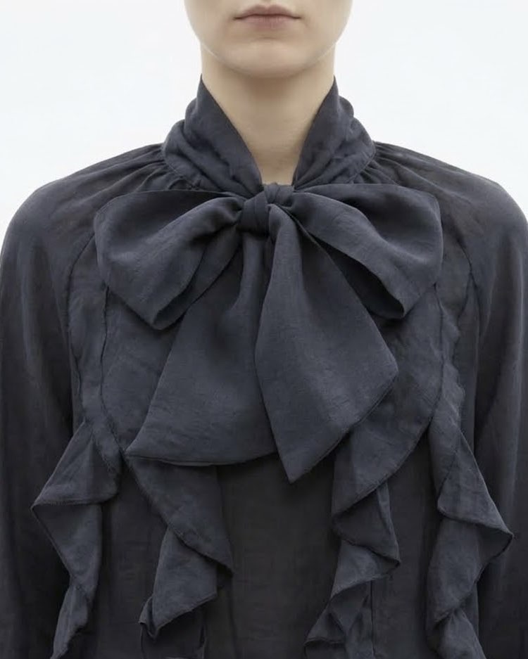 Camicia H2O Italia con Volant e Fusciacca al Collo