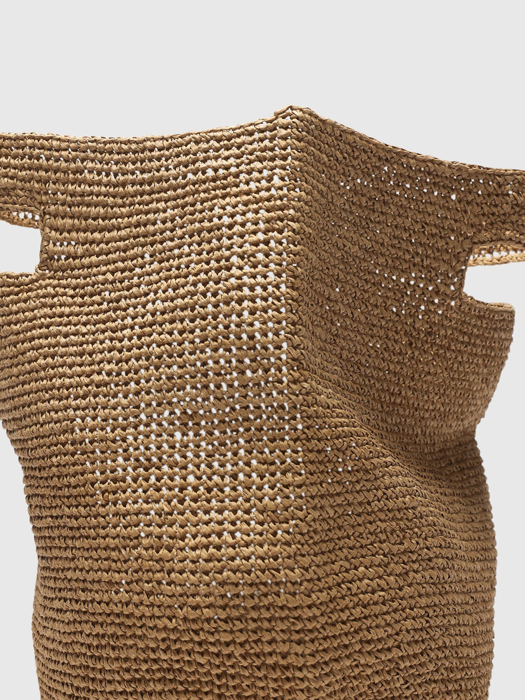 Borsa shopper in paglia intrecciata