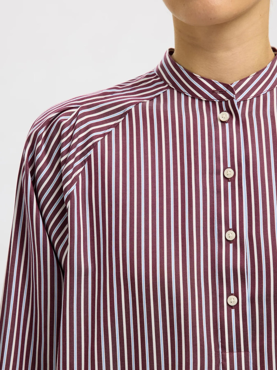 Camicia con Collo alla Coreana