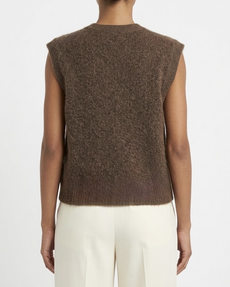 Gilet Selected Femme in misto lana e alpaca