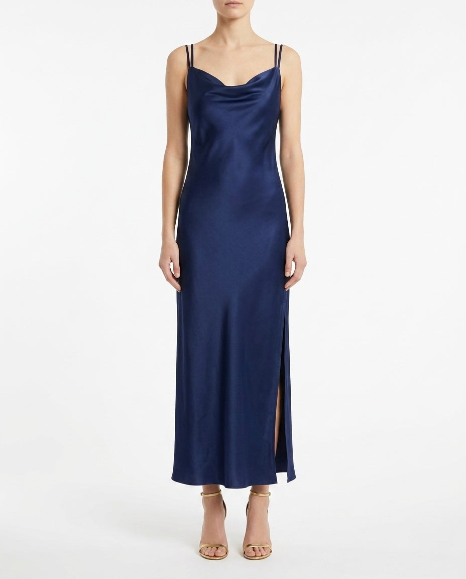 Abito lungo satinato