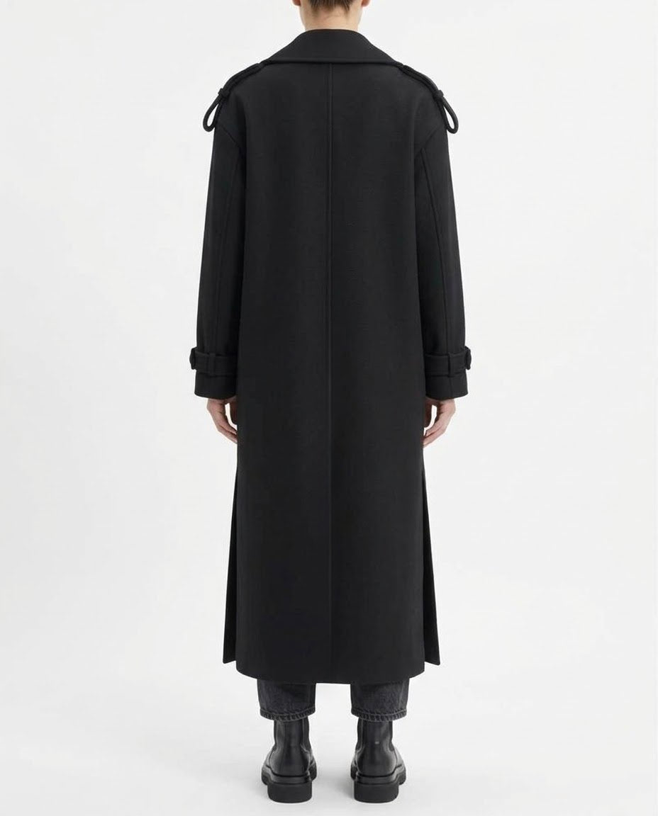Cappotto Lungo Doppiopetto H2O Italia con Revers Ampi