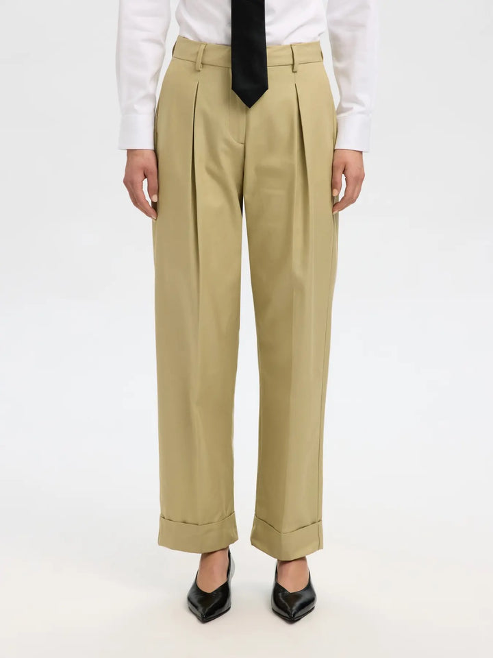 Pantalone a Vita Alta  Pinces