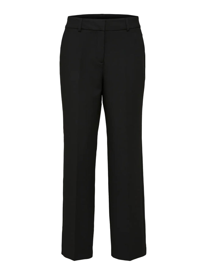 Pantalone nero a gamba larga
