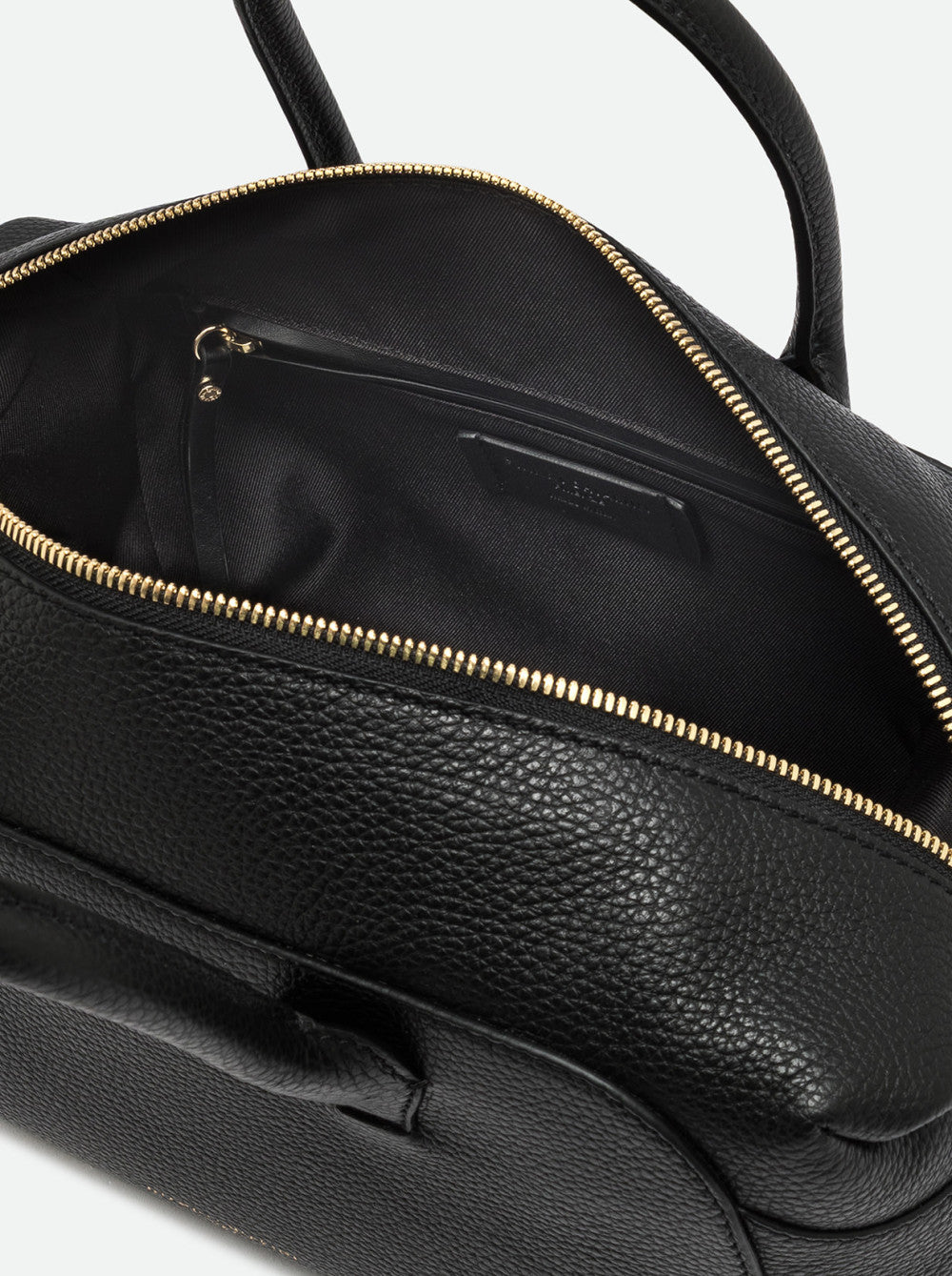 Borsa a Mano Gianni Chiarini Gemma Grande in Pelle Martellata Nera