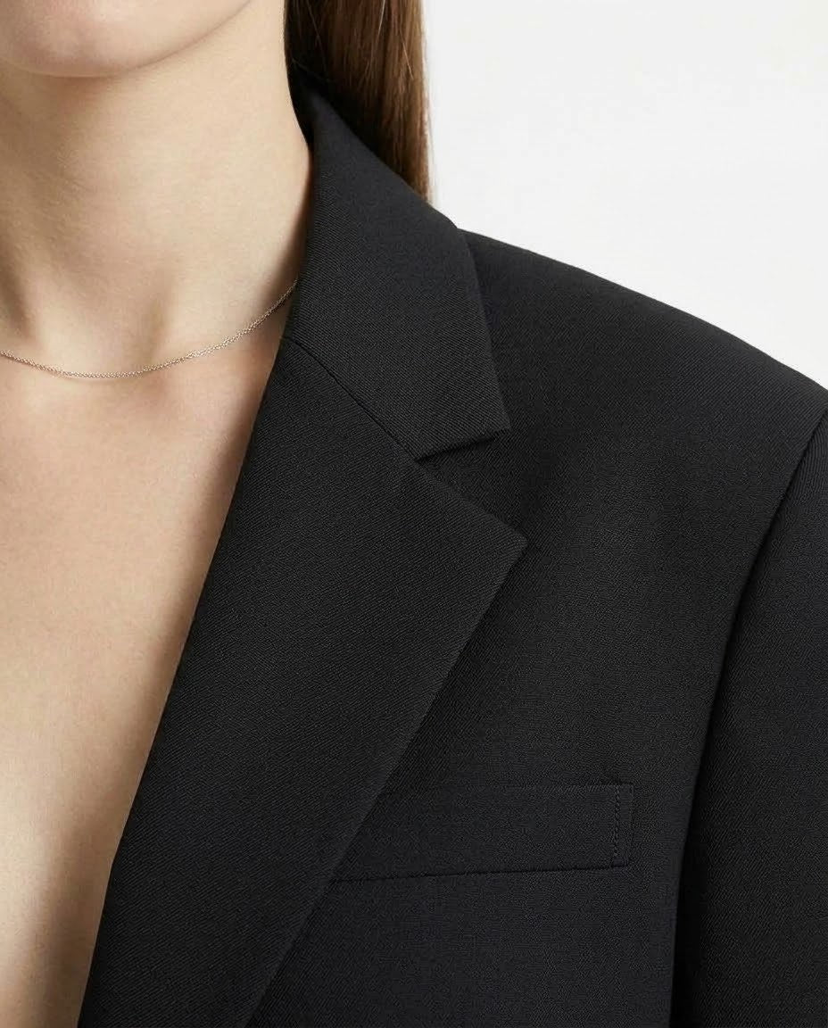 Giacca Blazer Oversize Selected Femme in Misto Lana RWS