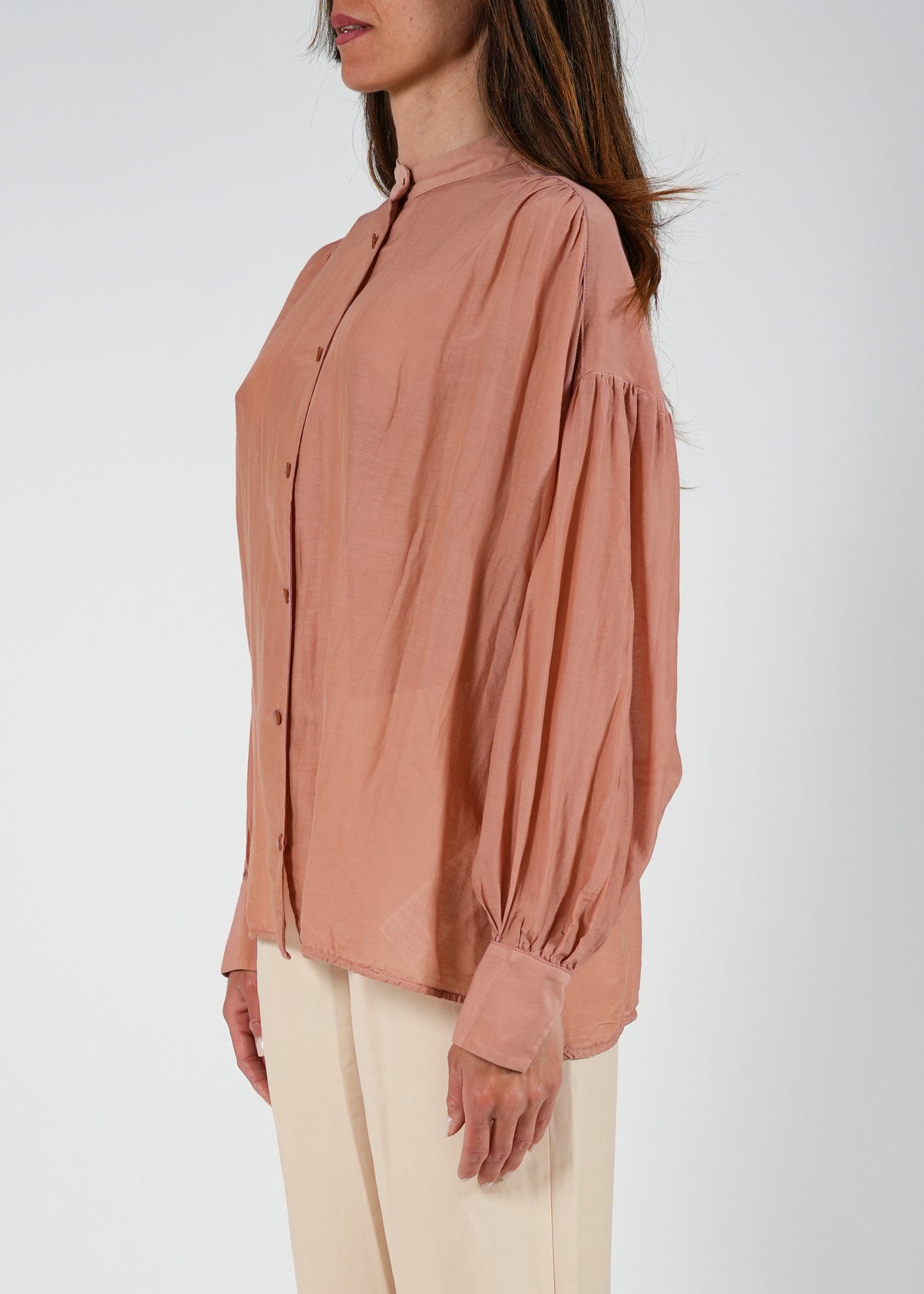 Camicia Bianca con Coulisse e Nappe