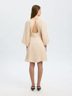 Abito corto in crêpe