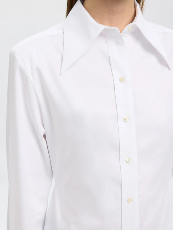 Camicia bianca con colletto maxi