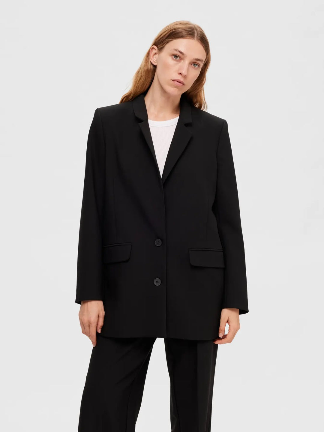 Blazer nero over fit