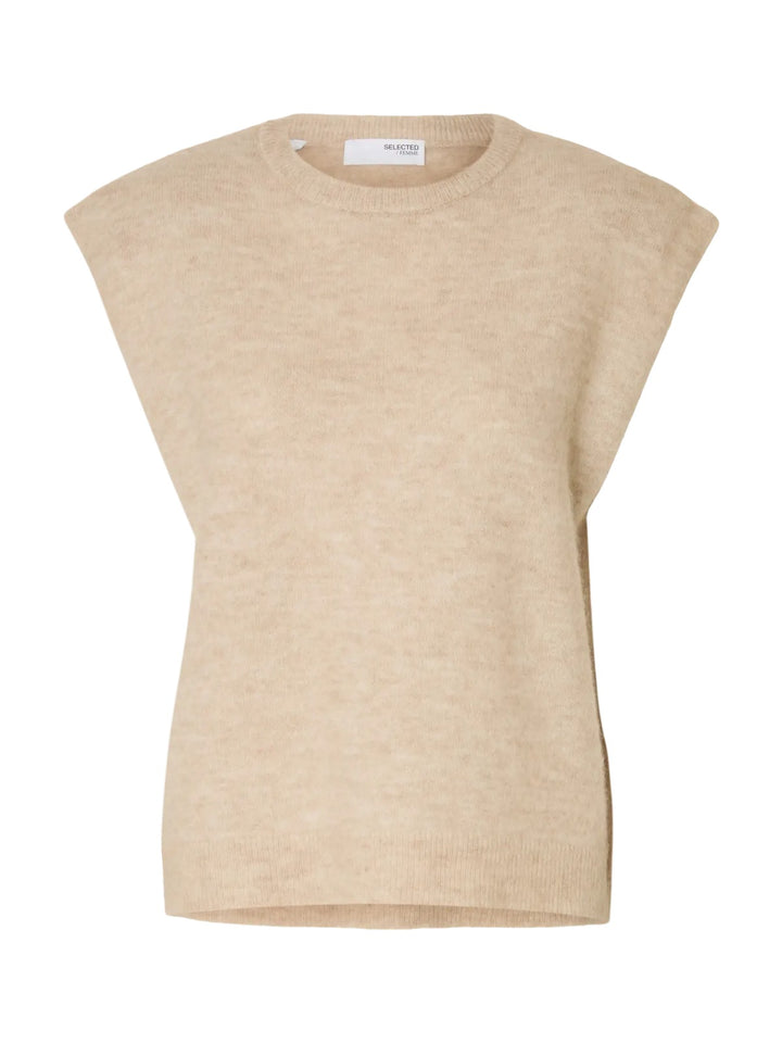 Gilet senza maniche in maglia