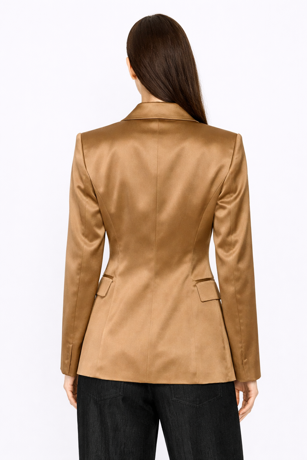 Blazer doppiopetto in raso