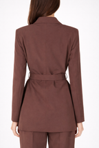 Giacca blazer con cintura