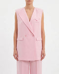 Gilet lungo sartoriale doppiopetto